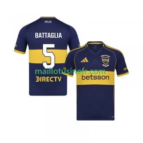 Maillot de Foot CA Boca Juniors Rodrigo Battaglia 5 Domicile 2025-26